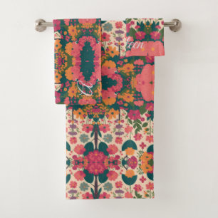 Toalha de Presente Funcional Floral Bridesmaid