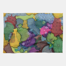 Toalha de primeira porta da cozinha