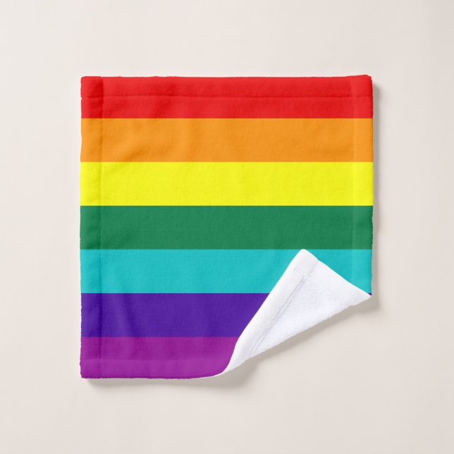 Toalha De Rosto 7 Bandeira do Rainbow (Pano de lavar)
