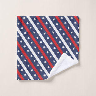 Toalha De Rosto A bandeira Americana Mais Patriótica 4 De Julho