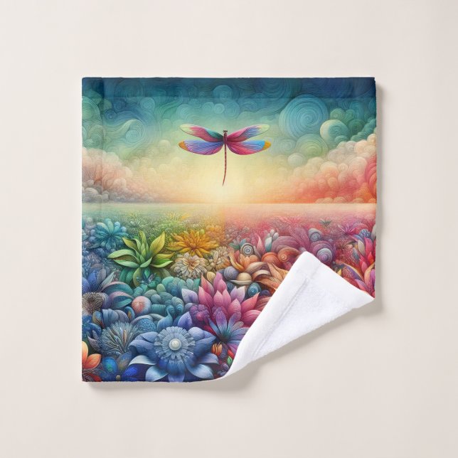 Toalha De Rosto A dança do Dragonfly (Pano de lavar)