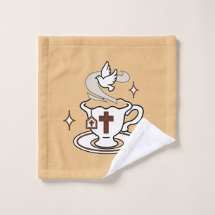Toalha De Rosto A vida é doce com Jesus - Taça Cristã Faith Tea