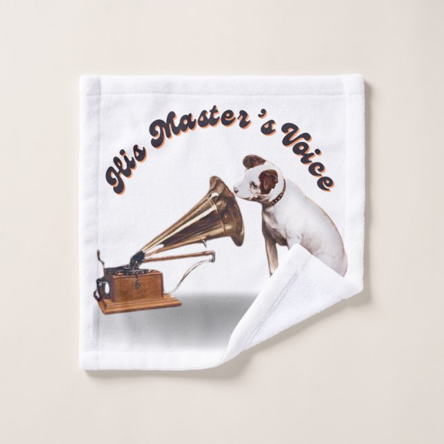 Toalha De Rosto A Voz do Mestre (Pano de lavar)