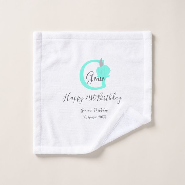 Toalha De Rosto Abóbora verde outono 211 cinza pastel (Pano de lavar)