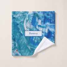 Abstrato de branco azul-lacre 