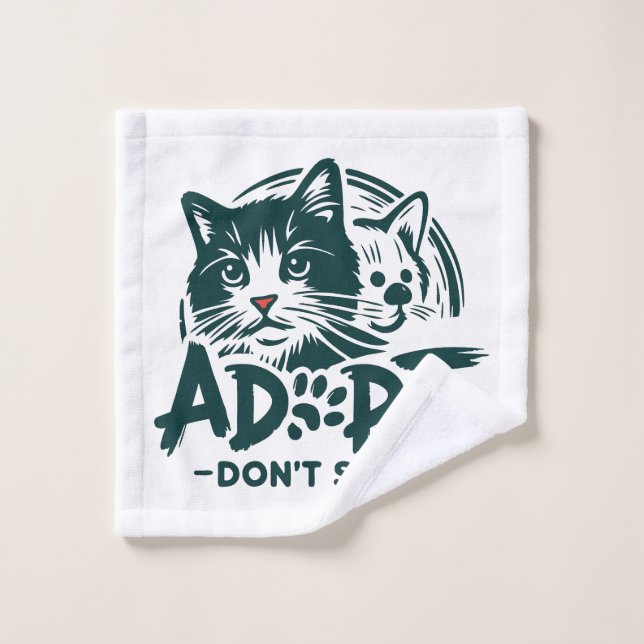 Toalha De Rosto Adotar não comprar 1 (Pano de lavar)