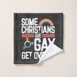 Toalha De Rosto  Alguns cristãos são gays, aceite