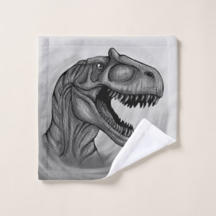 Toalha De Rosto Allosaurus Sketch