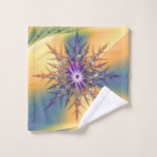 Toalha De Rosto Amarelo e Dimond Flower Moderno