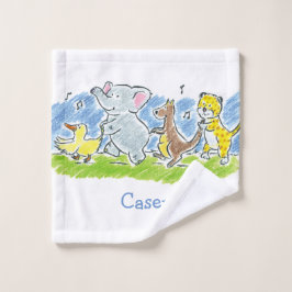 Toalha De Rosto Amigos de Furry Conga Crianças Lavam Vestuário