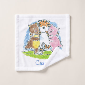 Toalha De Rosto Amigos do Furry Trio Kids Lash Cloth