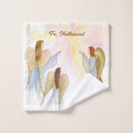 Toalha De Rosto Anjos Religiosos Personalizados