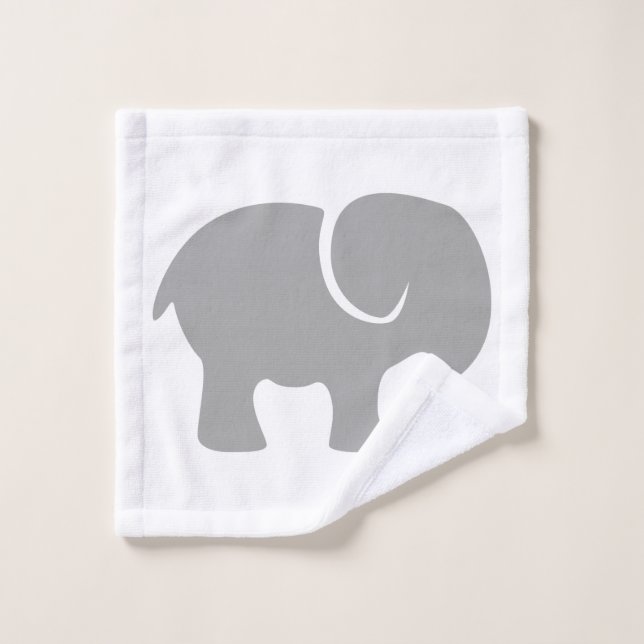 Toalha De Rosto Apenas um Elefante Cinza (Pano de lavar)