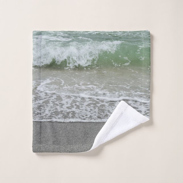 Toalha De Rosto Aquamarine Beach Wave (Pano de lavar)