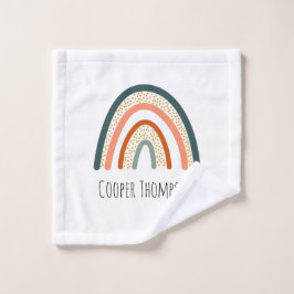 Toalha De Rosto Arco-íris pastel bonito