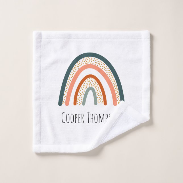 Toalha De Rosto Arco-íris pastel bonito (Pano de lavar)