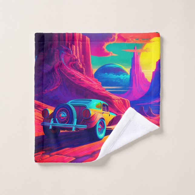 Toalha De Rosto Artsy Car (Pano de lavar)