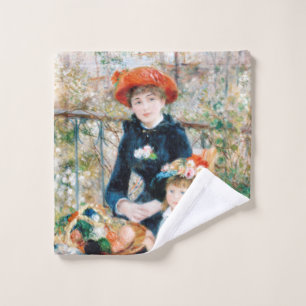 Toalha De Rosto As Duas Irmãs, No Terrace Auguste Renoir