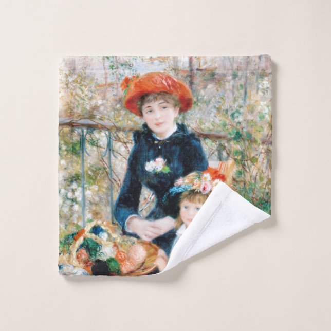 Toalha De Rosto As Duas Irmãs, No Terrace Auguste Renoir (Pano de lavar)