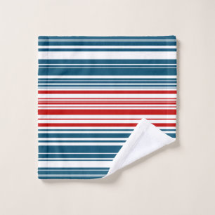 Toalha De Rosto Azul Branco Vermelho Strike