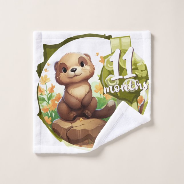 Toalha De Rosto Baby - 11 months too (Pano de lavar)