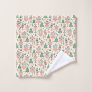 Toalha De Rosto Balé e Fadas de Nozes em Fundo de Creme