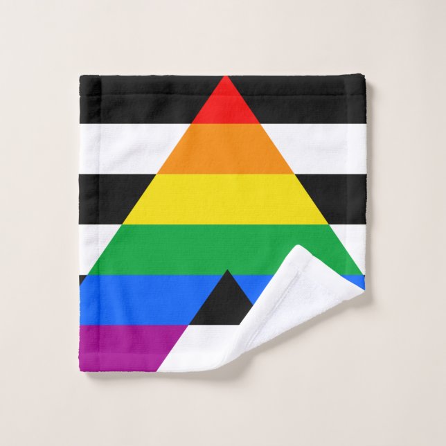 Toalha De Rosto Bandeira Aliada LGBTQ+ (Pano de lavar)