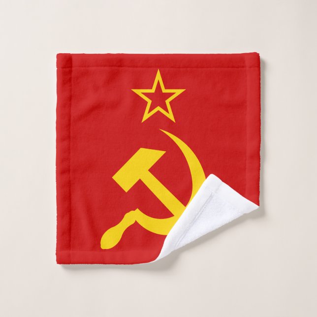 Toalha De Rosto Bandeira da URSS - Bandeira da União Soviética (Pano de lavar)