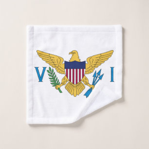 Toalha De Rosto Bandeira das Ilhas Virgens dos Estados Unidos