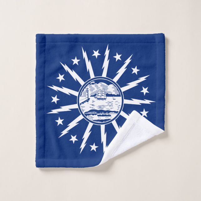 Toalha De Rosto Bandeira de Buffalo, New York Wash Cloth (Pano de lavar)