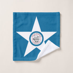 Toalha De Rosto Bandeira de Houston, Texas Wash Cloth
