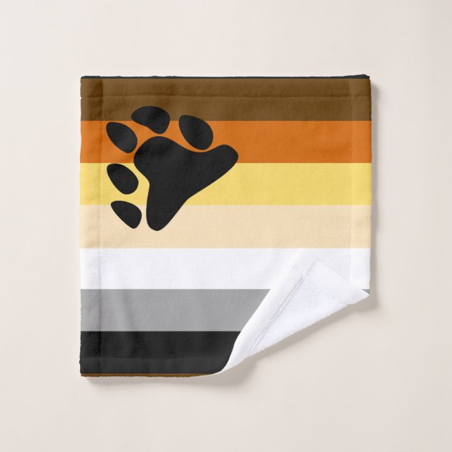 Toalha De Rosto Bandeira do Orgulho Ursa (Pano de lavar)
