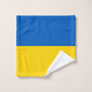 Toalha De Rosto Bandeira Patriótica da Ucrânia