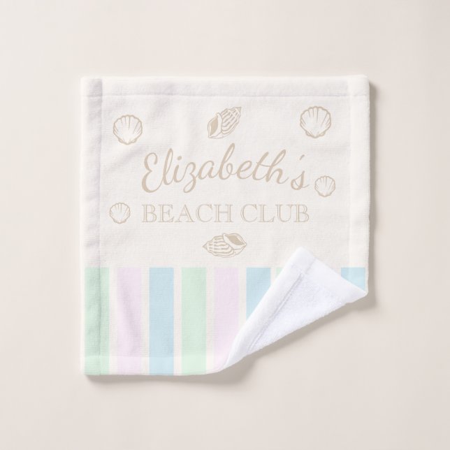 Toalha De Rosto Beach Club Birthday (Pano de lavar)