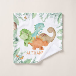 Toalha De Rosto Bebês Bonitos Dinossauros Crianças