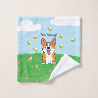Toalha De Rosto Bee Happy Washcloth