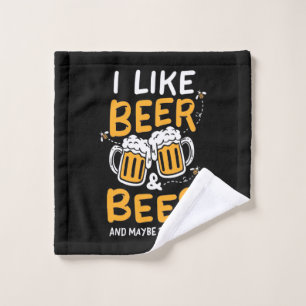 Toalha De Rosto Beekeeper Gift I Like Beer And Bees