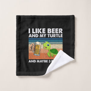 Toalha De Rosto Beer Beer Beer Eu Gosto De Cerveja E Minha Tartaru