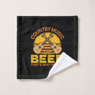 Toalha De Rosto Beer Drinker Country Music E Beer Birthday