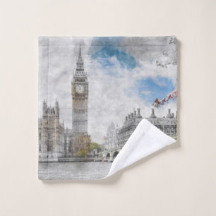 Toalha De Rosto Big Ben, Londres, Reino Unido