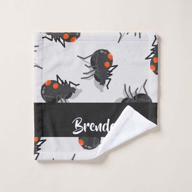 Toalha De Rosto Black widow spider pattern (Pano de lavar)