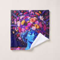 "Bloom of Eternity" - Um Retrato Surreal Colorido