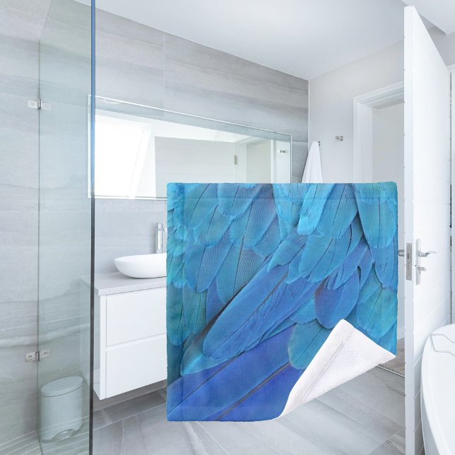 Toalha De Rosto Blue feathers (Criador carregado)