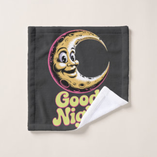 Toalha De Rosto Boa Noite, Retro Moon