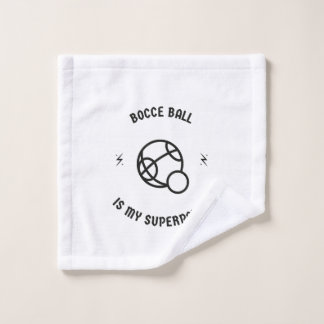 Toalha De Rosto Bocce ball é minha superpotência