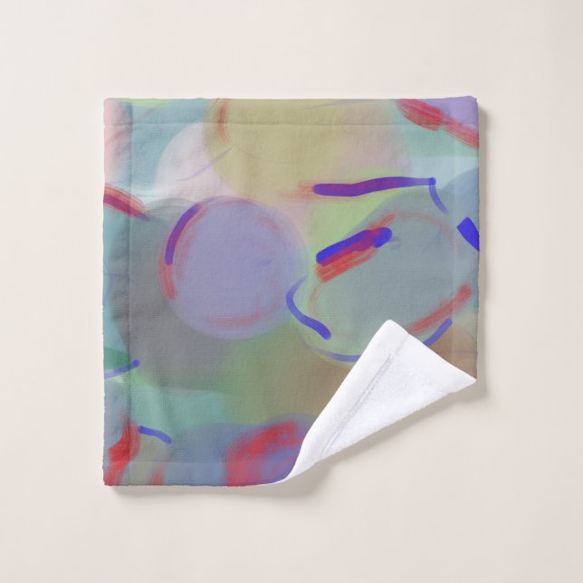 Toalha De Rosto bolhas de abstrato (Pano de lavar)
