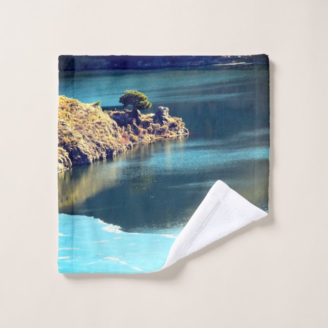 Toalha De Rosto Bonito Cena de Água Lava Lixo (Pano de lavar)