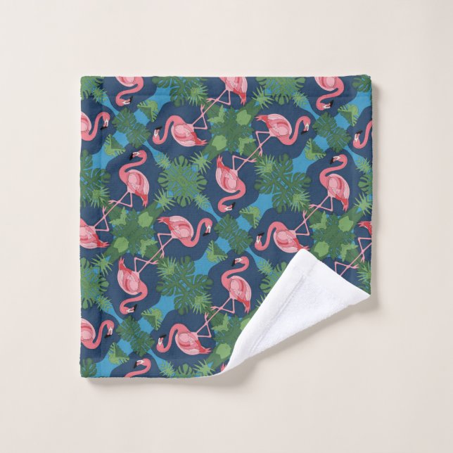 Toalha De Rosto Bonito Pink Flamingo Pattern (Pano de lavar)