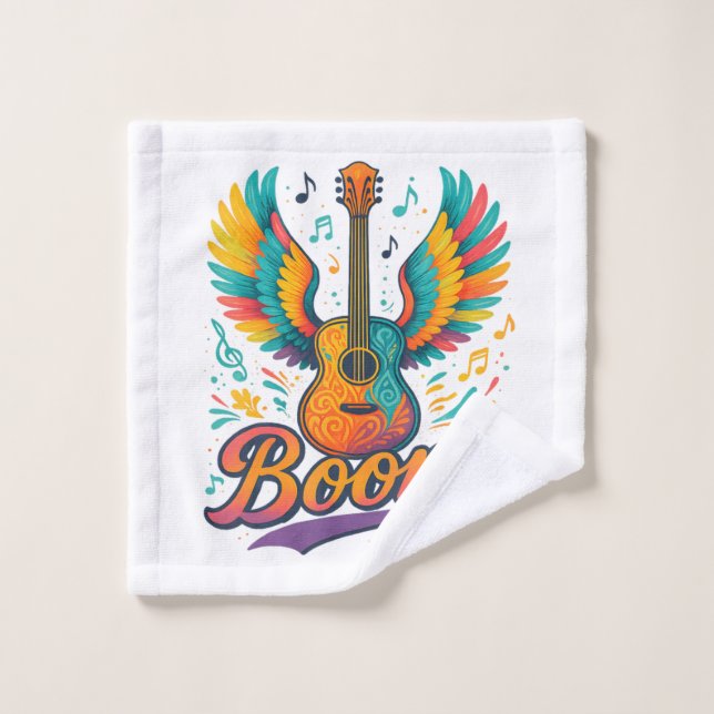 Toalha De Rosto Boone Guitar (Pano de lavar)