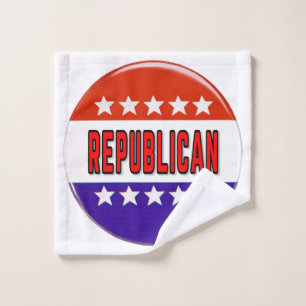 Toalha De Rosto Botão Republicano